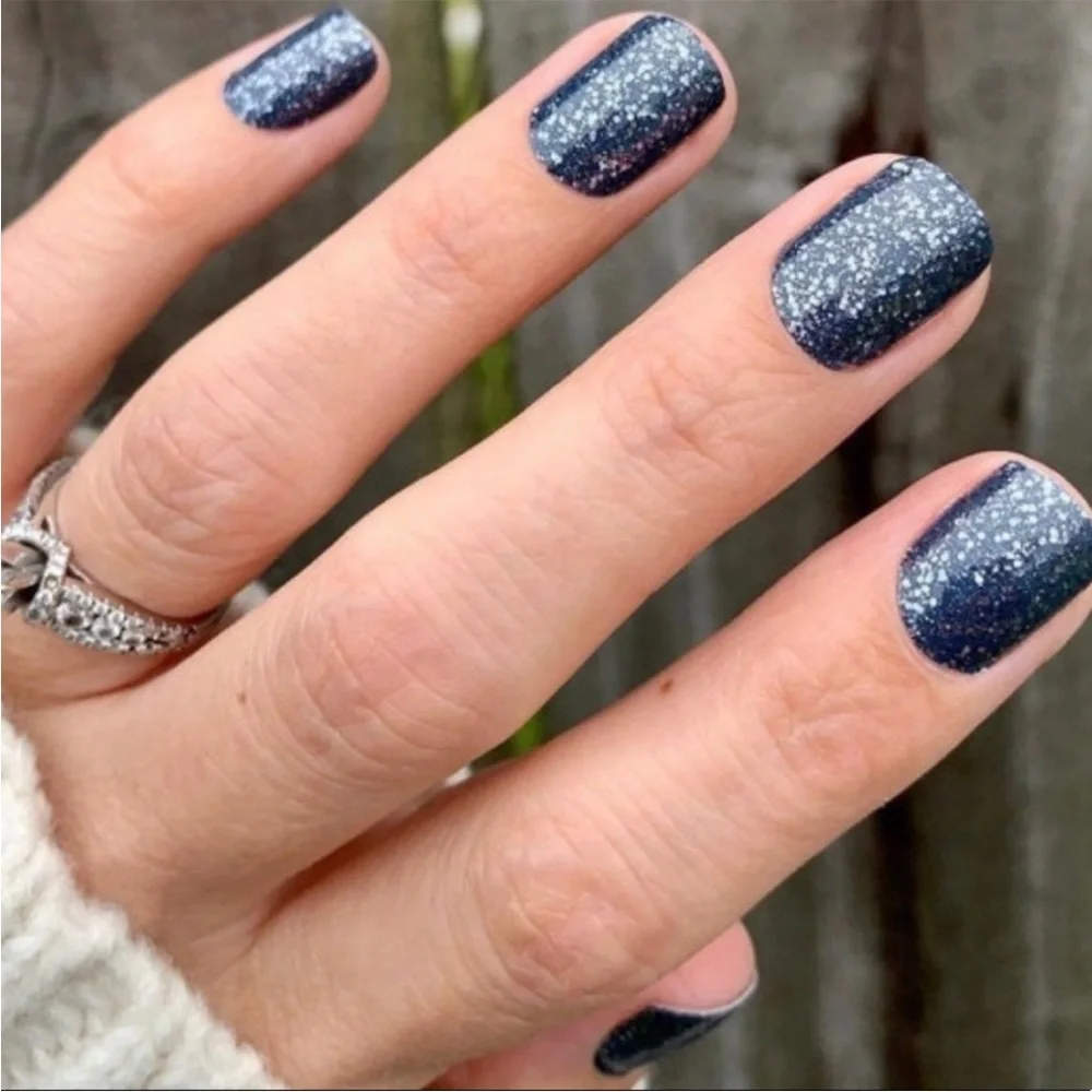 *Retired* Color Street: Moon River | Gray Blue Glitter Sparkle Fall Winter - Picture 2 of 11